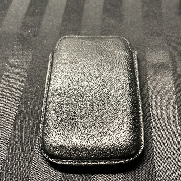 Tiffany & Co. Black Leather Phone/Card Case made in Spain - Picture 5 of 8